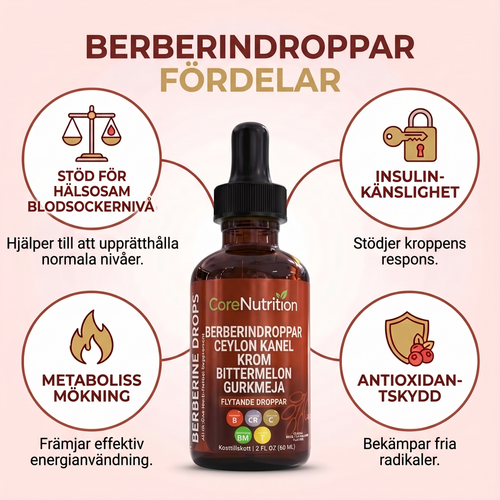 Rent Berberin med Ceylonkanel - Droppar