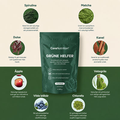 Grüne Helfer - Grönt dryckespulver