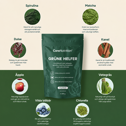 Grüne Helfer - Grönt dryckespulver